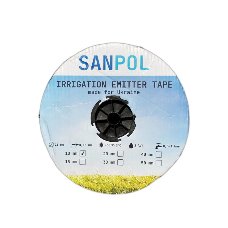 Крапельна стрічка емітерна  SANPOL 6 mil 2000м (20 см)    