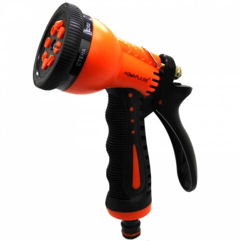 Пістолет для поливу 8-ми функціональний AQUAPULSE АР2006 1/50 пластик 