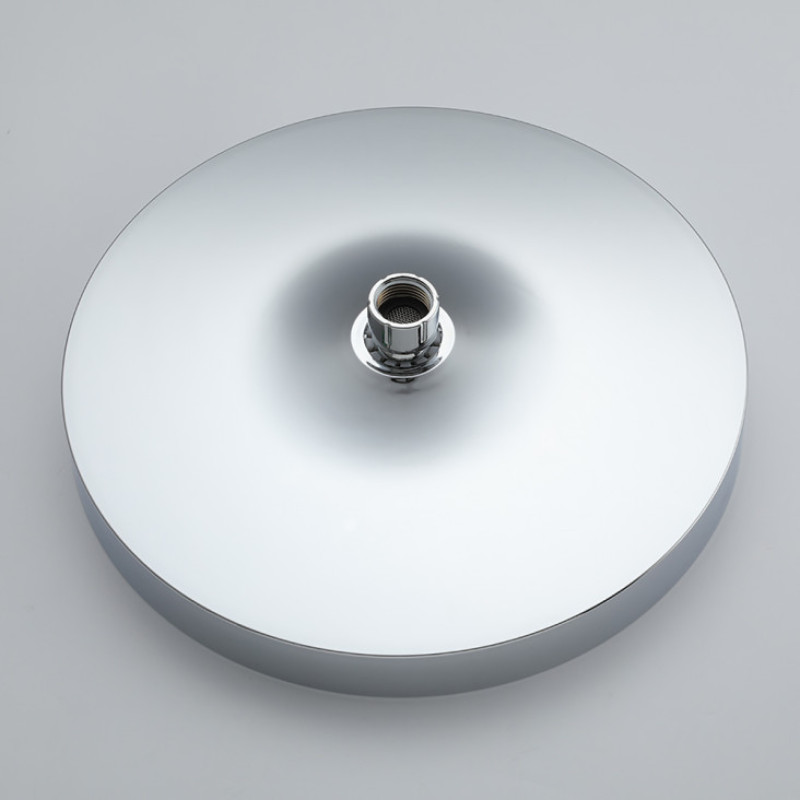 Потолочная лейка FRAP F015-25 (круглая, Ø250 мм, белый/хром)