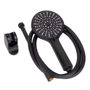 Душовий набір WEZER WKY-538 Black (лійка 5 режимів, шланг, кріплення лійки)
