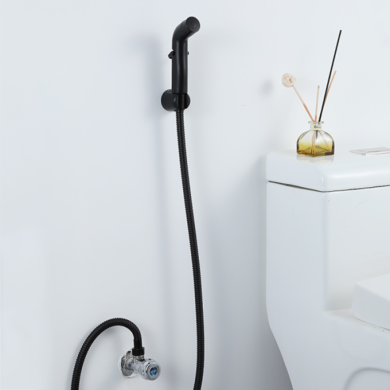 Комплект воронка гигиеническая (регул. давления) + шланг Frap F021-6 (черная)