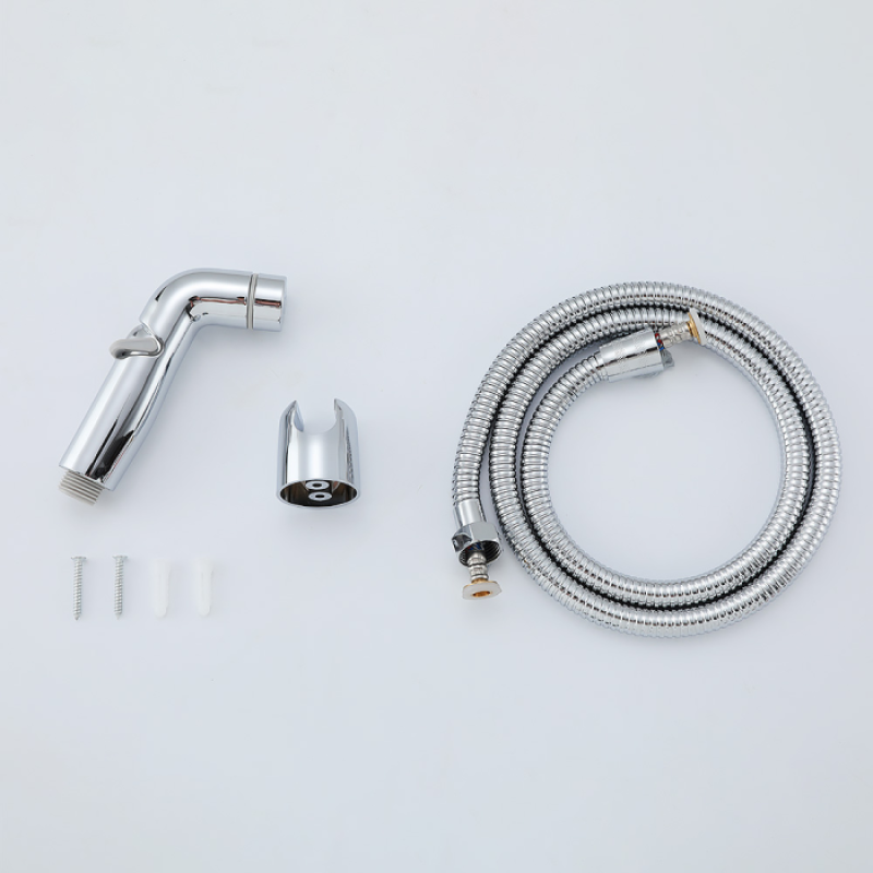 Комплект лійка гігієнічна (регул. тиску) + шланг Frap F-021 (хром)