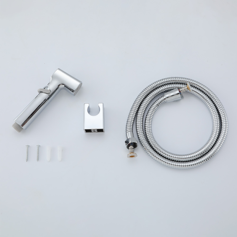 Комплект воронка гигиеническая (регул. давления) + шланг Frap F-022 (хром)