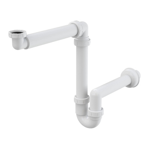 Сифон для умивальника Alcaplast A434, що економить простір з накидною гайкою 5/4"