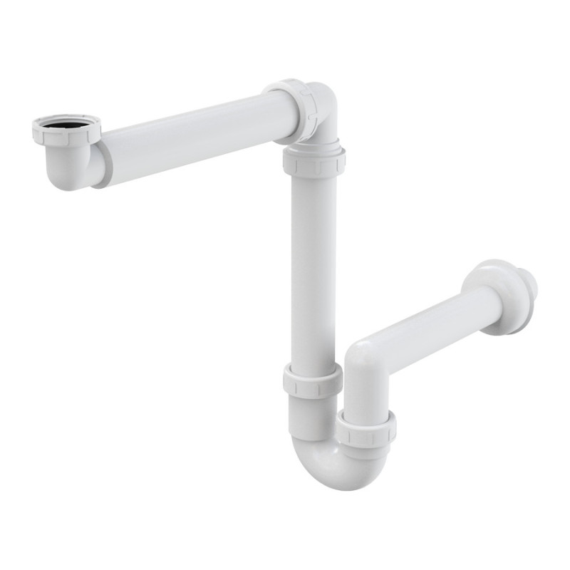 Сифон для умивальника Alcaplast A434, що економить простір з накидною гайкою 5/4"