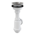 Сифон для мойки Alcaplast A446-DN50/40 с нержавеющей решеткой DN115