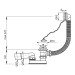 Сифон для ванни Alcaplast A501 хром