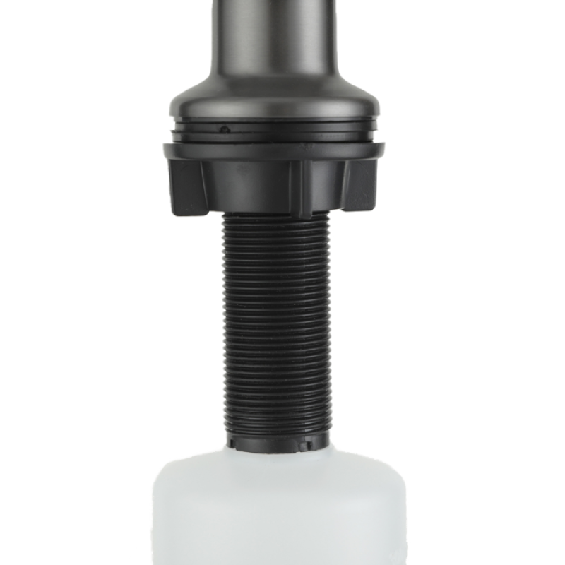 Вбудований дозатор рідкого мила Frap F408-9 (нерж./пластик) 300 мл (сірий Gungrey) 