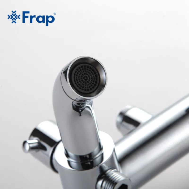 Душова система Frap F2416 (верхній душ, вилив, лійка, 3 режими, хром) 