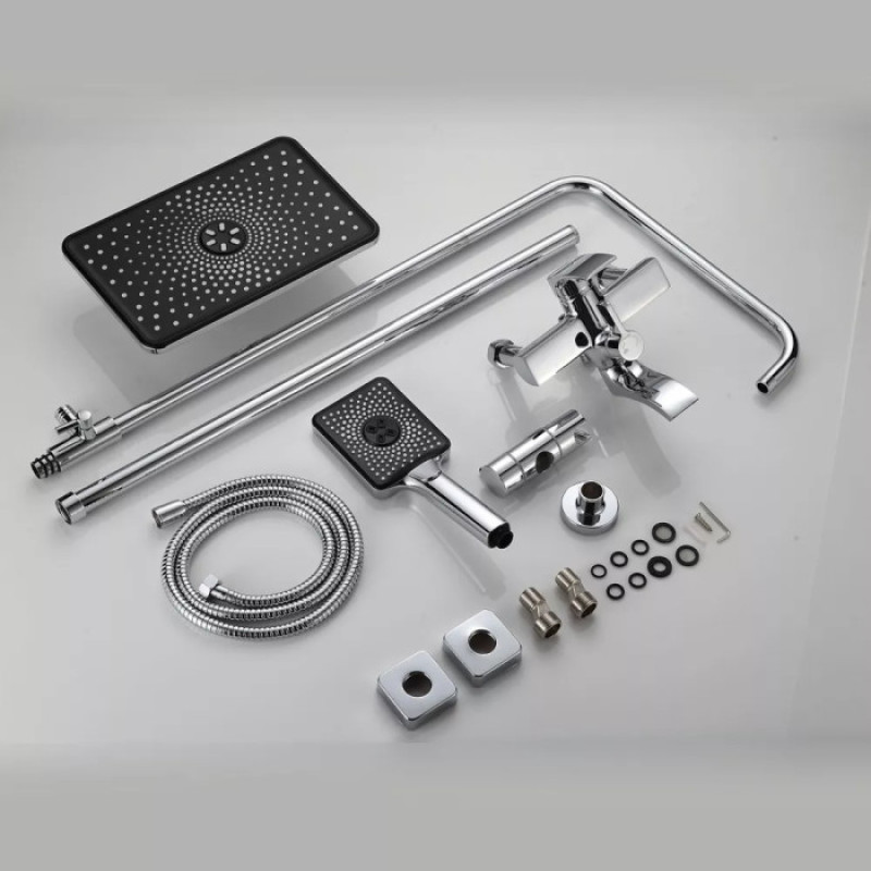 Душова система Frap F2469 (поворотний вилив - перемикач на лійку, 3 режими)