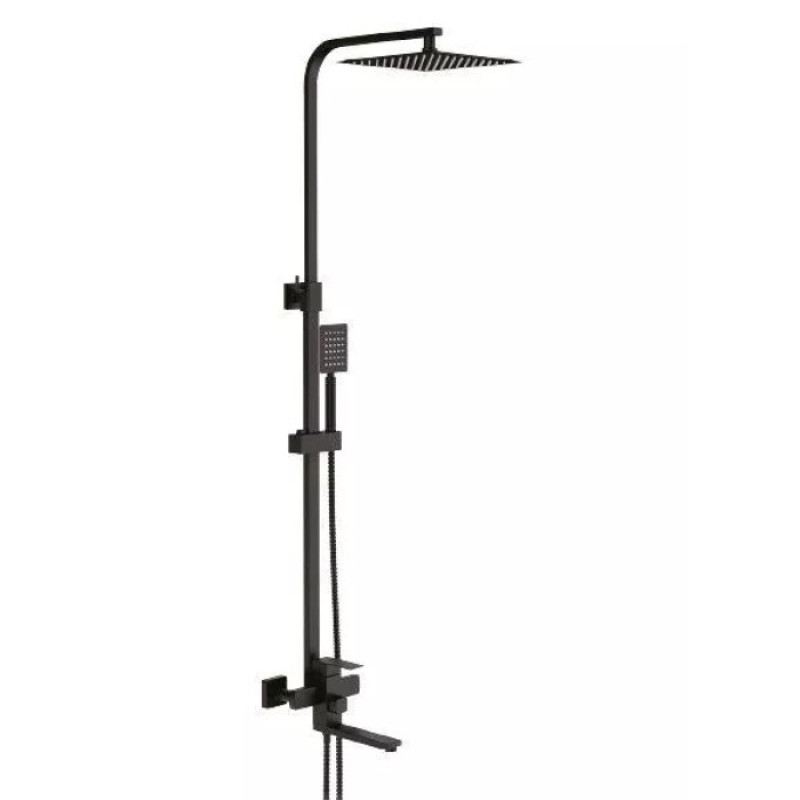 Душевая система Frap F24802-6 (излив – переключатель на лейку, 1 режим, черный)