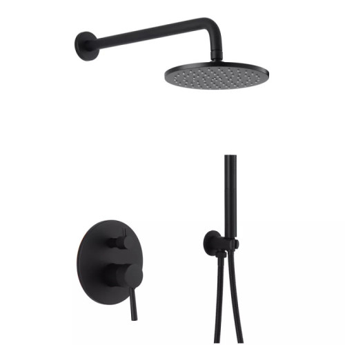 Душова система WEZER EKO17B-01-BLACK (нержавіюча сталь, чорний) 