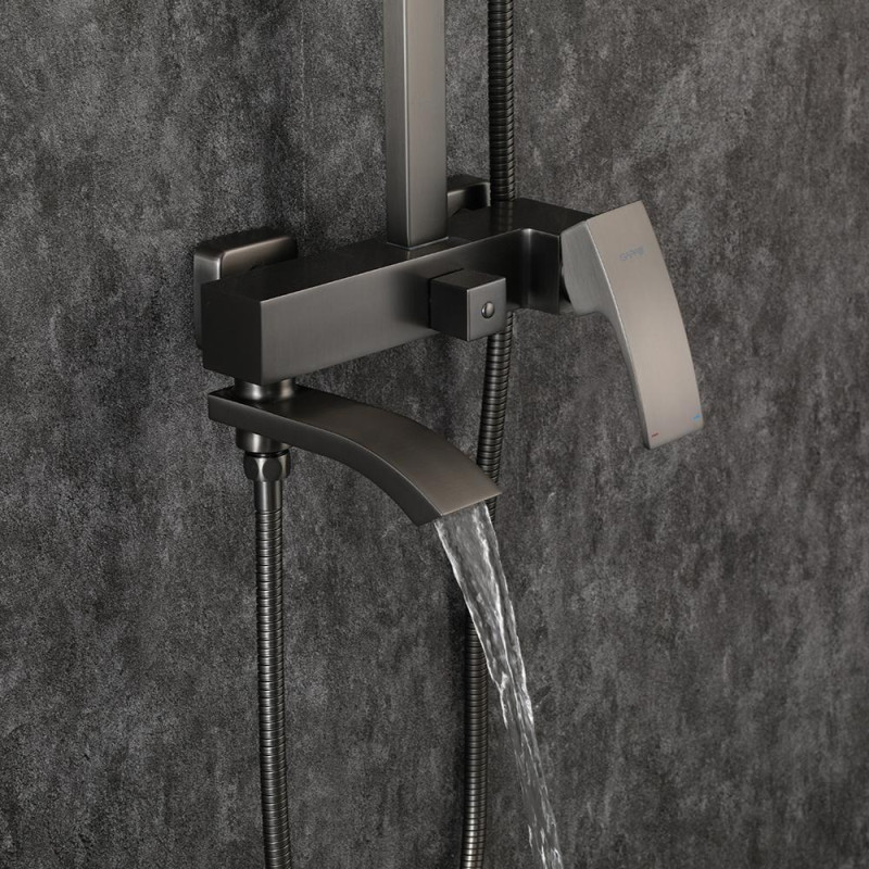 Душова система GAPPO G2407-9 (поворотний вилив - перемикач на лійку, 3 режими)