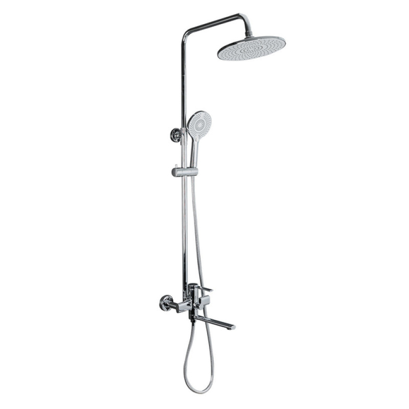 Душова система  Frap F2467 з поворотним  виливом (3-х функційна., латунь, Ø35, хром)