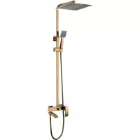 Душова система Gappo G2407-4 одноважільна (3-х функційна., плоский аератор, Ø35, латунь, бронза)