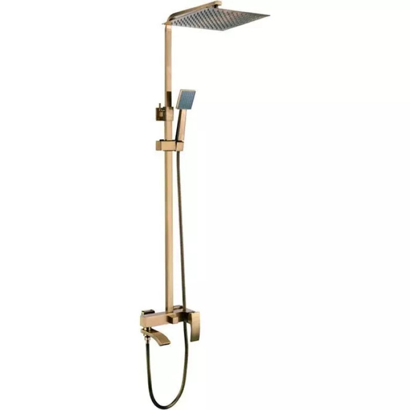 Душова система Gappo G2407-4 одноважільна (3-х функційна., плоский аератор, Ø35, латунь, бронза)