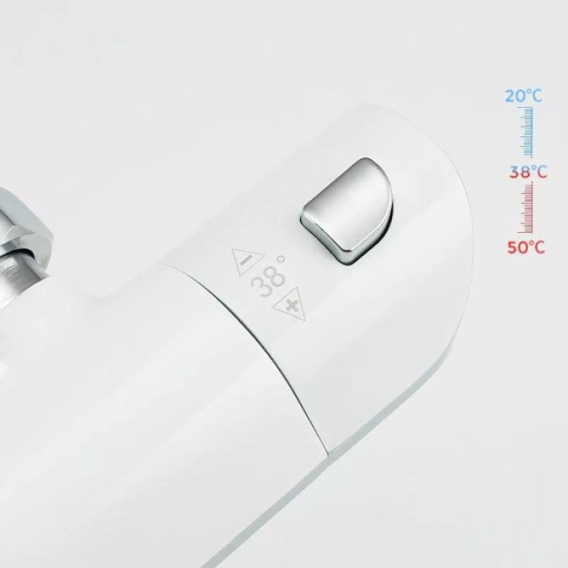 Душова система  GAPPO G2403-58 з термостатом (вилив - перемикач на лійку, 3 режими, білий/хром)