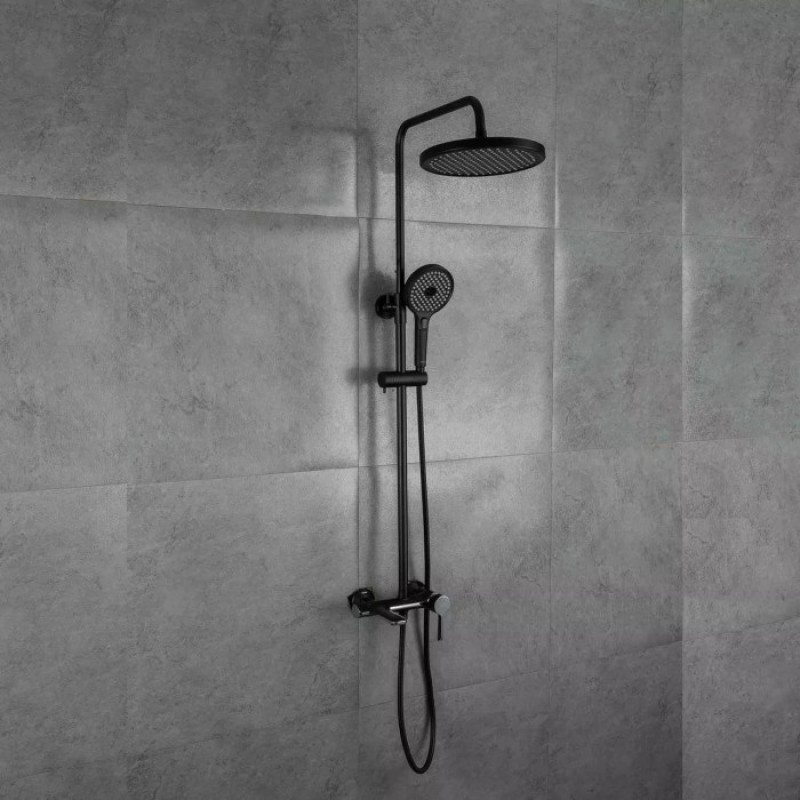 Душова система GAPPO G2403-6 (чорний/хром)