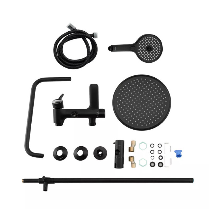 Душова система GAPPO G2403-6 (чорний/хром)