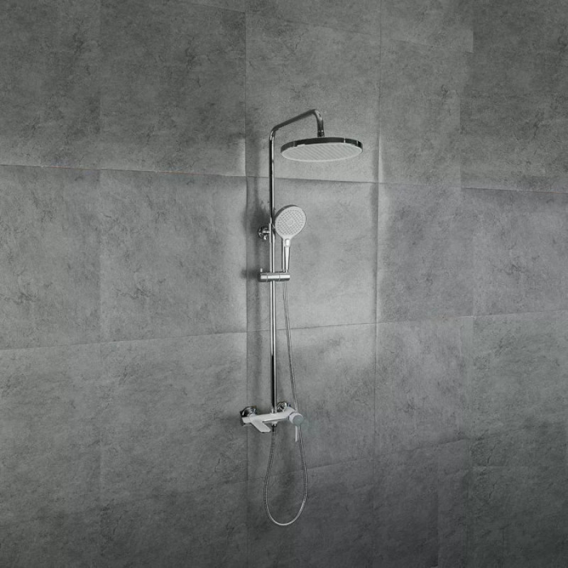 Душова система GAPPO G2403-8 (білий/хром)