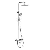 Душова система Gappo G2406-9 одноважільна (3-х функційна, латунь, Ø35, сірий Gungrey) 