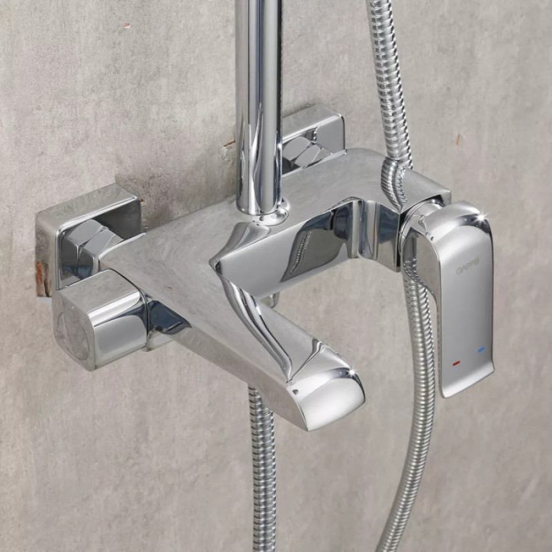 Душевая система GAPPO G2450-8 (излив - переключатель на лейку, 3 функции)