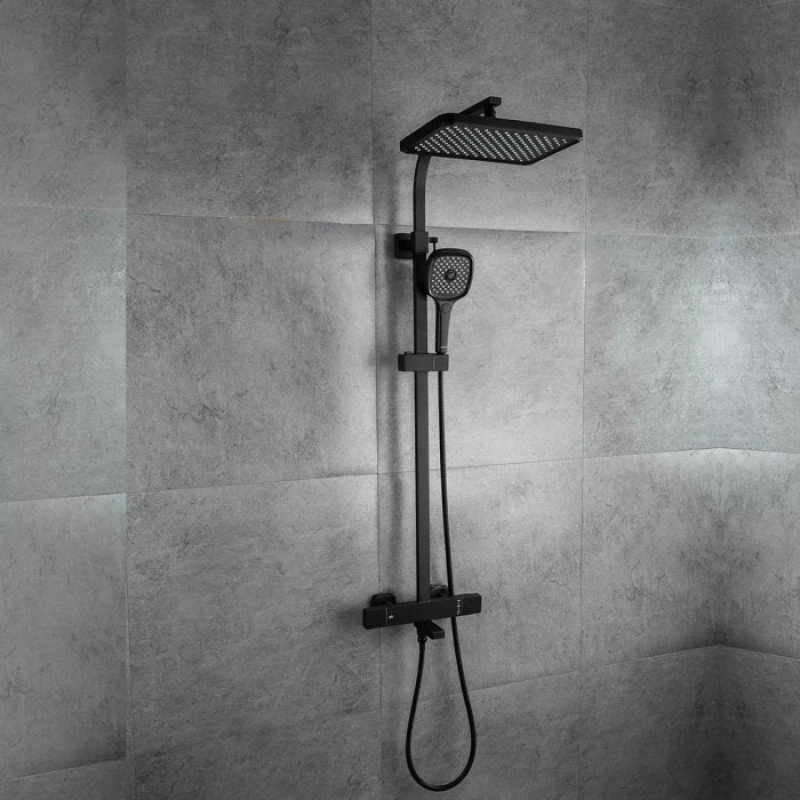 Душова система GAPPO G2491-56 з термостатом (вилив - перемикач на лійку, 3 режими)