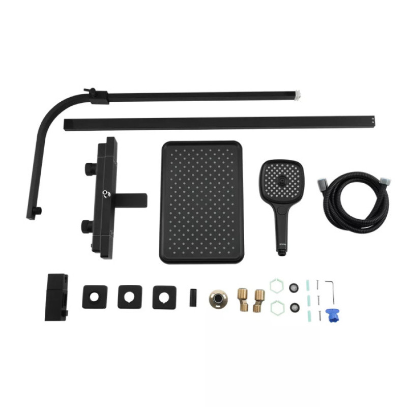 Душова система GAPPO G2491-56 з термостатом (вилив - перемикач на лійку, 3 режими)