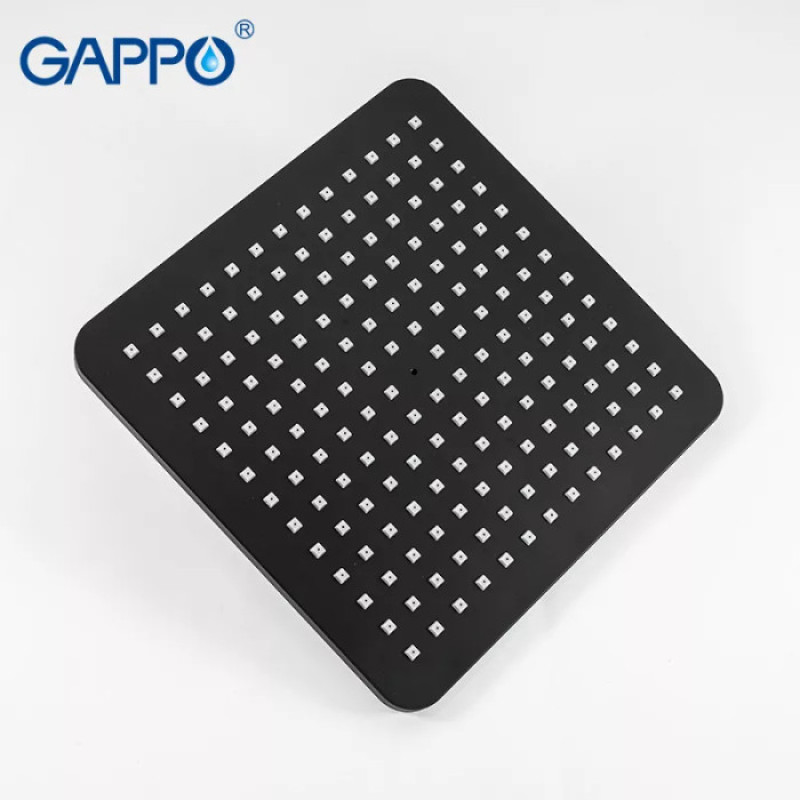 Душевая система GAPPO G2491-6 с термостатом (вылив - переключатель на лейку, черный)