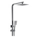 Душевая система Wezer PRO16-02-GUNGREY однорычажная (3-х функциональная, поворотное излияние, нержавеющая сталь)