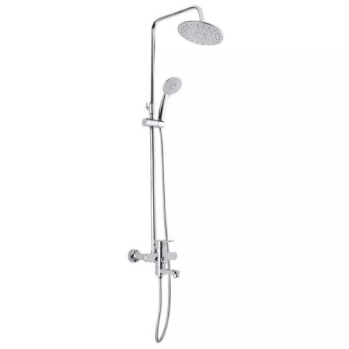 Душова система WEZER WOG16-153 (поворотний вилив - перемикач на лійку/душ, хром)