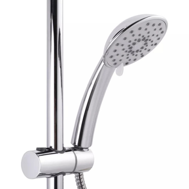 Душевая система WEZER WOG16-153 (поворотный излив - переключатель на лейку/душ, хром)