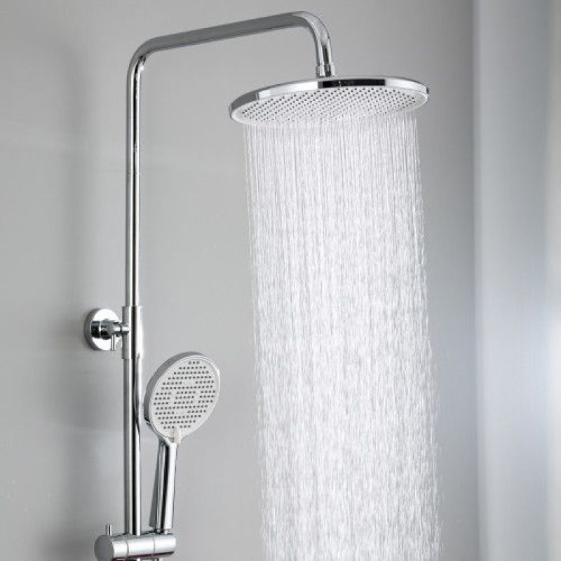 Душевая система FRAP F2488 с поворотным изливом, 3 функции, латунь, хром 