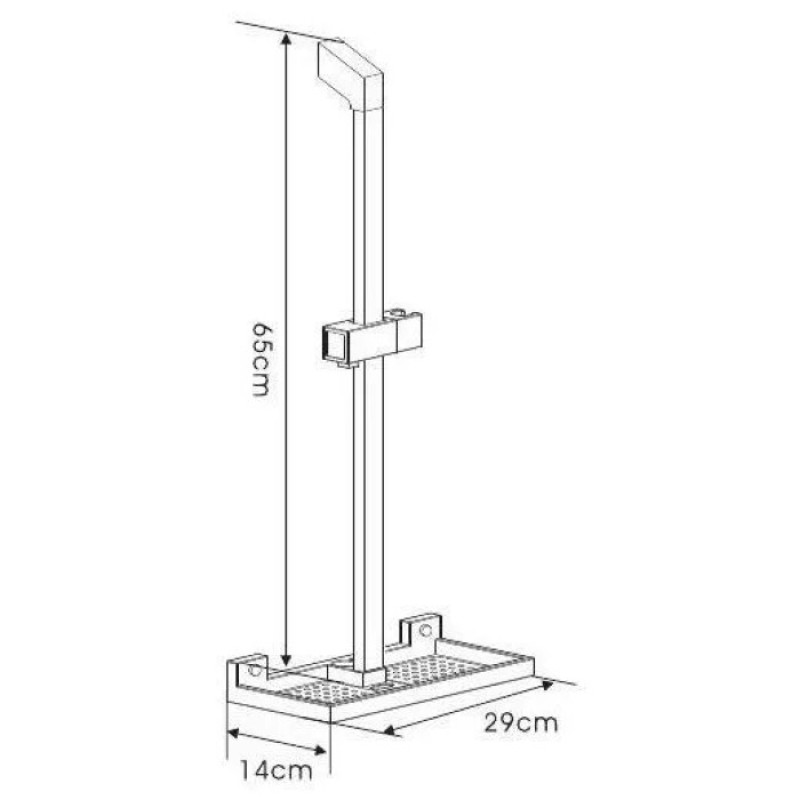 Душовий гарнітур GAPPO G8010 з полицею (хром)