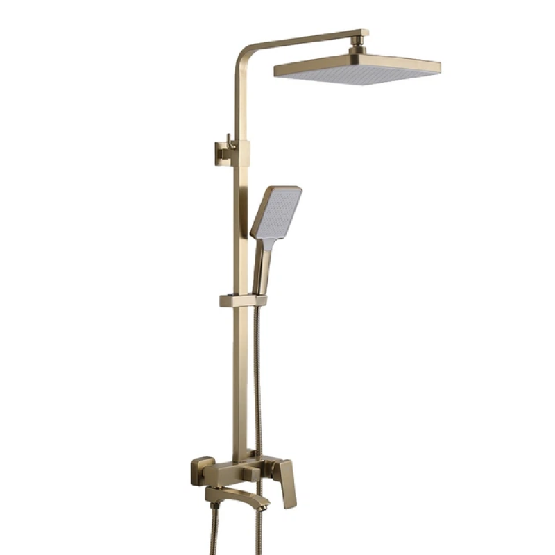 Душова система з тропічним душем Frap F2476-3 (золотий сатин)