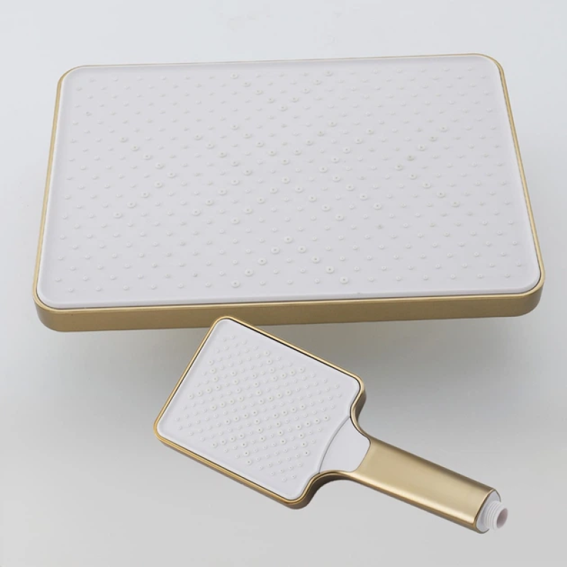 Душова система з тропічним душем Frap F2476-3 (золотий сатин)