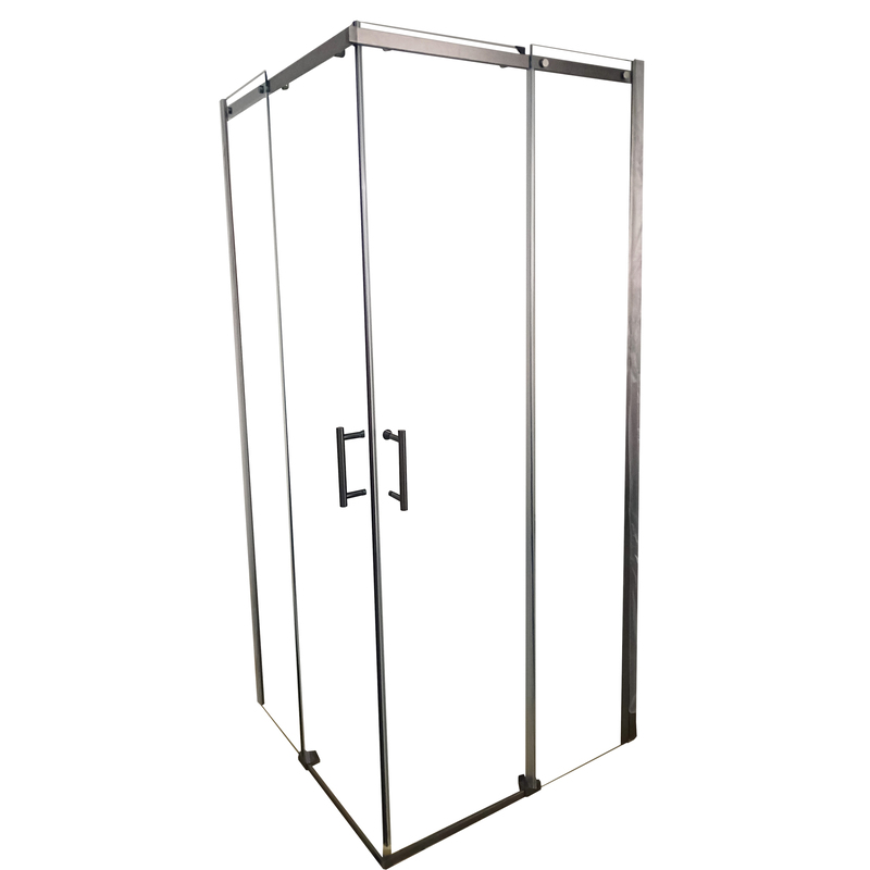 Душевая кабина Koer SR SC03-90x90x200-TR-07 Easy Clean 6мм, без поддона, прозрачное стекло, графит