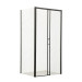 Душова кабіна Mixxus Premium DIVERSE SC03-100x80x195-TR Black 6мм, без піддону, прозоре скло 