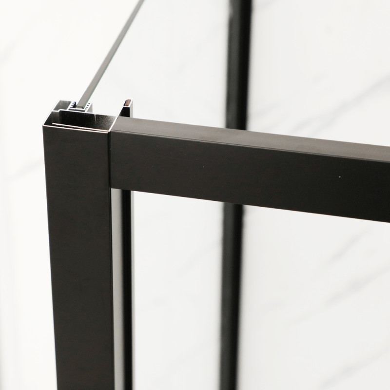 Душова кабіна Mixxus Premium DIVERSE SC03-100x80x195-TR Black 6мм, без піддону, прозоре скло 