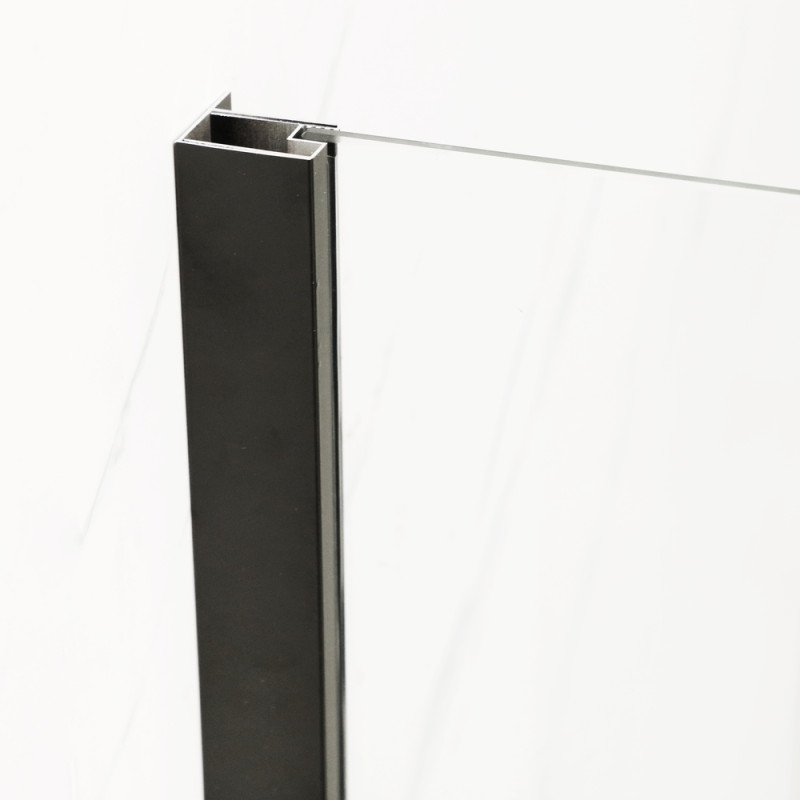 Душова кабіна Mixxus Premium DIVERSE SC03-100x80x195-TR Black 6мм, без піддону, прозоре скло 