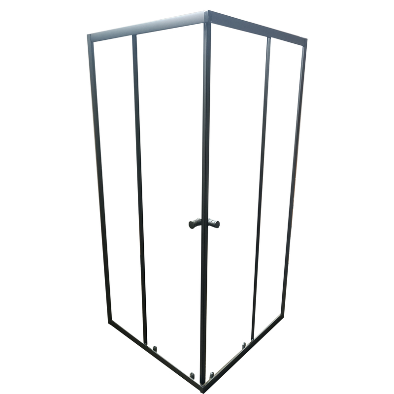 Душова кабіна Mixxus CUBIC SC01-90x90x185-TR GRAPHITE 4мм, без піддону, прозоре скло  