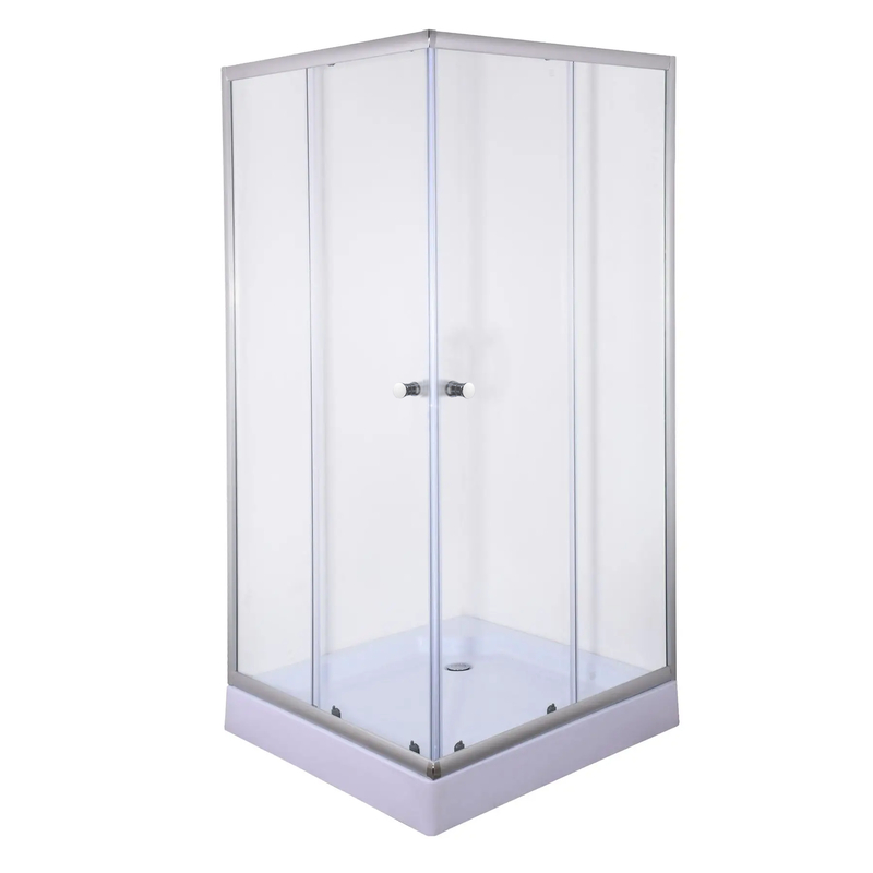 Душова кабіна Mixxus CUBIC SC01-90x90x185-TR CHROME 4мм, без піддону, прозоре скло 