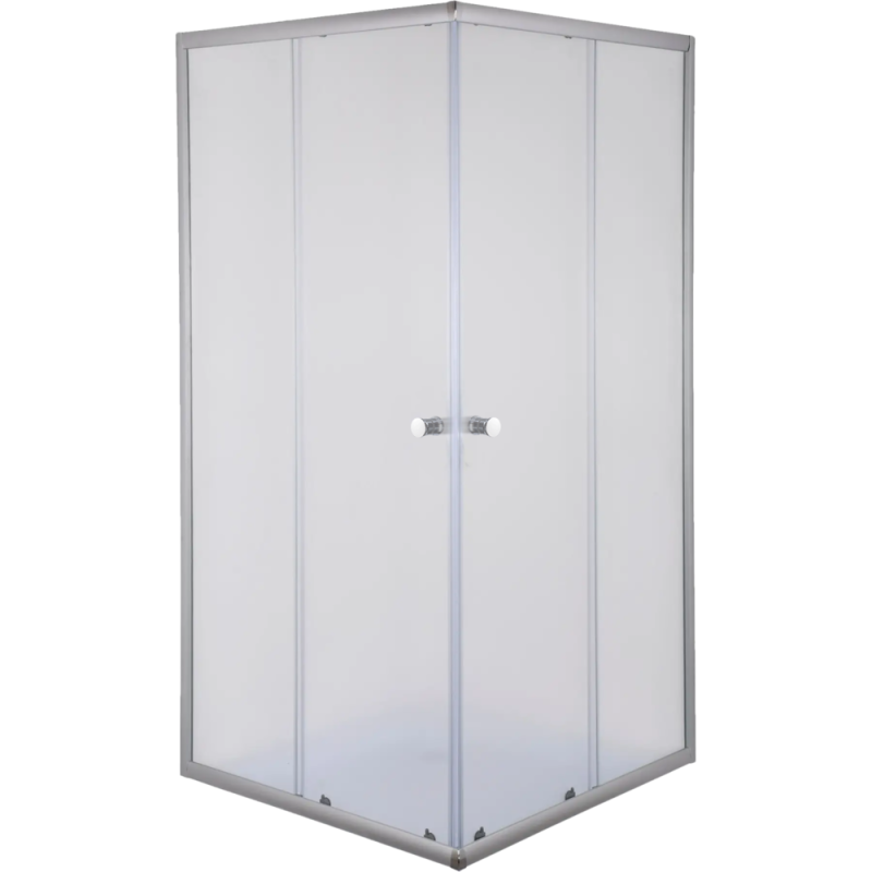Душова кабіна Mixxus CUBIC SCT01-90x90x195-FB CHROME 4мм, з низьким піддоном, матове скло 