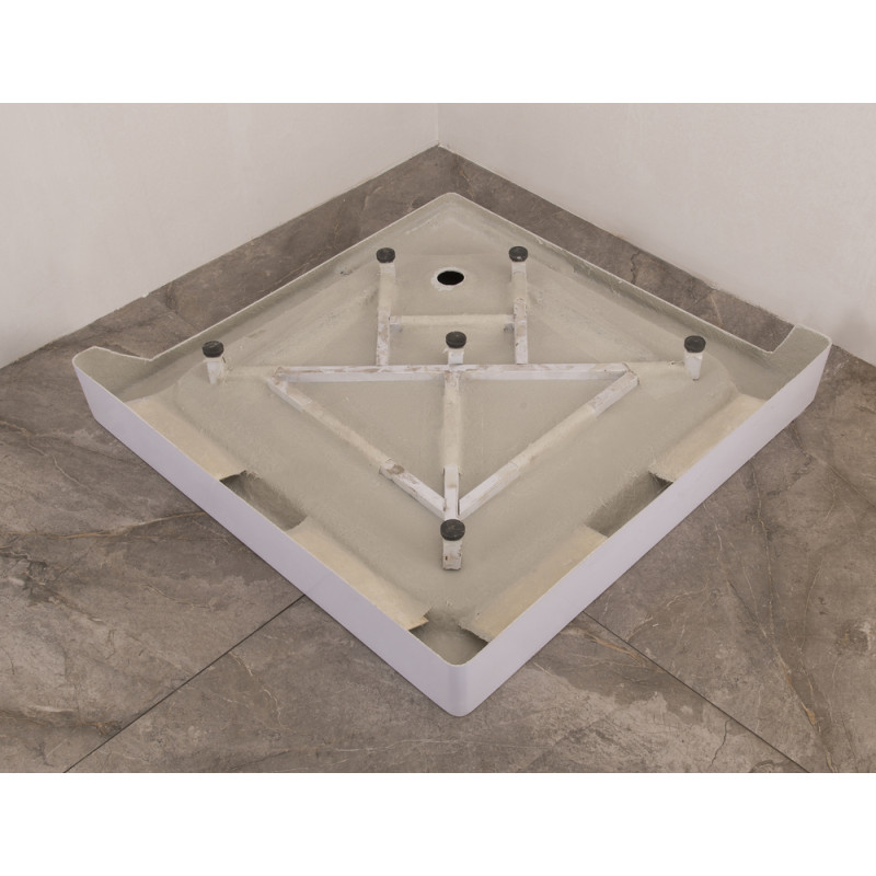 Душова кабіна Mixxus CUBIC SCT01-90x90x195-FB CHROME 4мм, з низьким піддоном, матове скло 