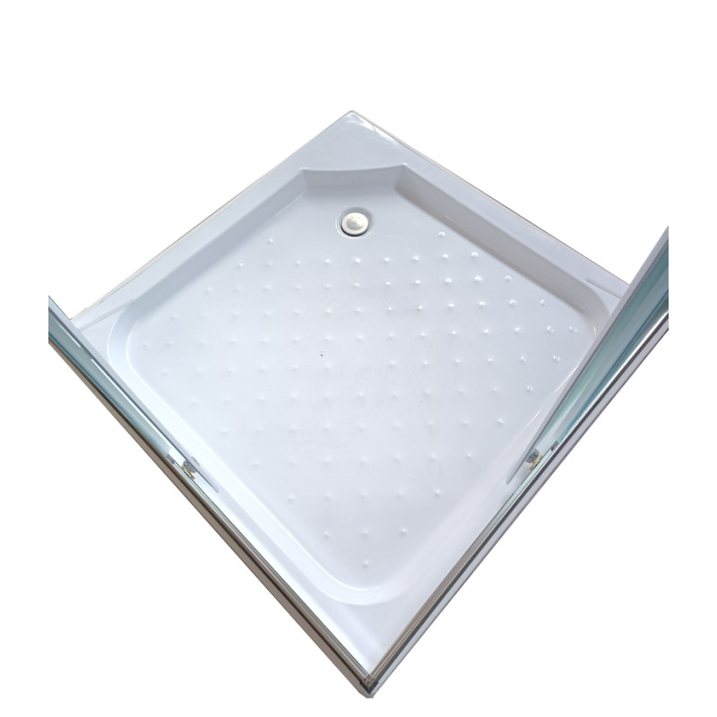 Душова кабіна Mixxus CUBIC SCT01-90x90x195-FB CHROME 4мм, з низьким піддоном, матове скло 