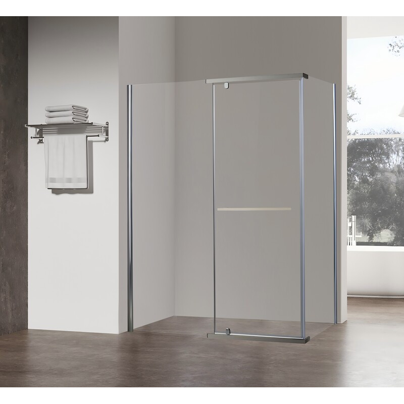 Душевая кабина Koer SR SC01-120x80x200-TR-01 Easy Clean 8мм, без поддона, прозрачное стекло, хром