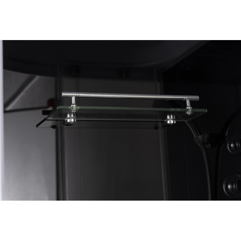 Бокс душевой Mixxus STRONG SBH01-90x90x215-FB SATIN с гидромассажем и высоким поддоном