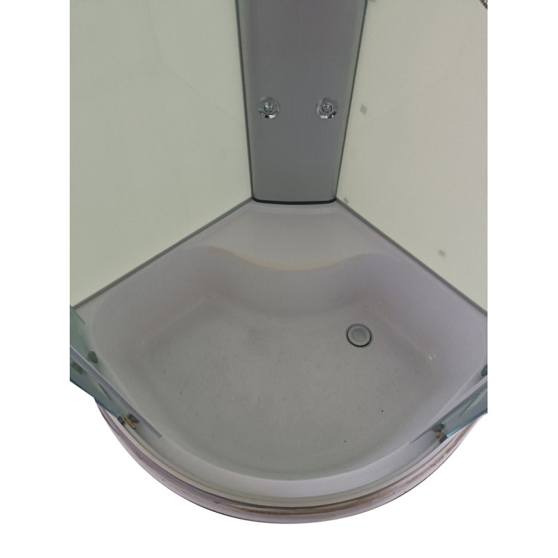 Бокс душевой Mixxus STRONG SBH01-90x90x215-FB SATIN с гидромассажем и высоким поддоном