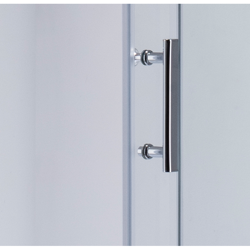 Душова кабіна Mixxus HARD SC01-100x80x185-TR CHROME 5мм, без піддону, прозоре скло 