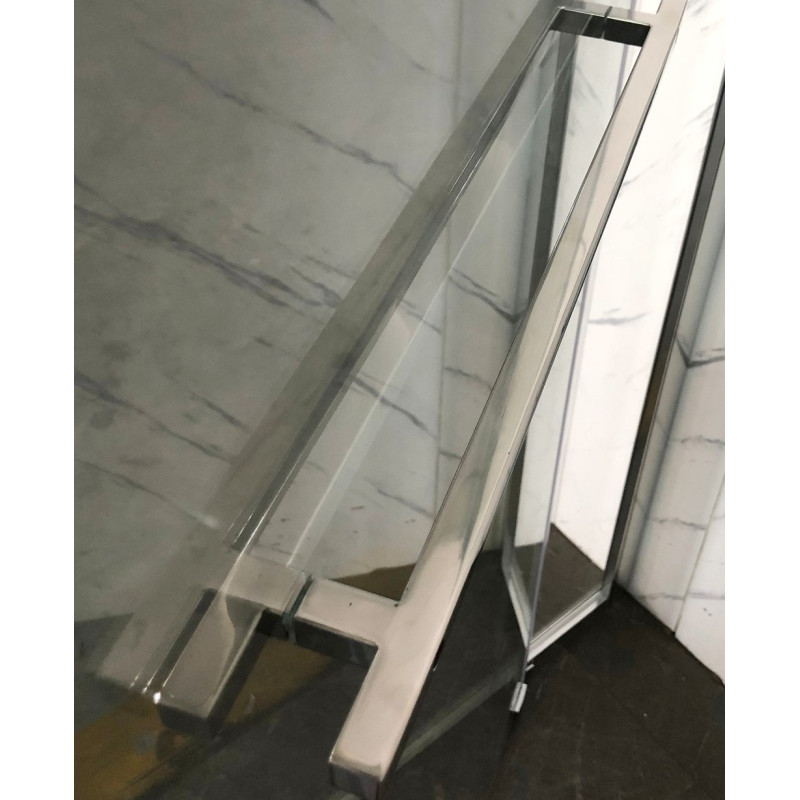 Душевая кабина Mixxus Premium Quadro SC01-90x90x195-TR Chrome 6мм, без поддона, прозрачное стекло